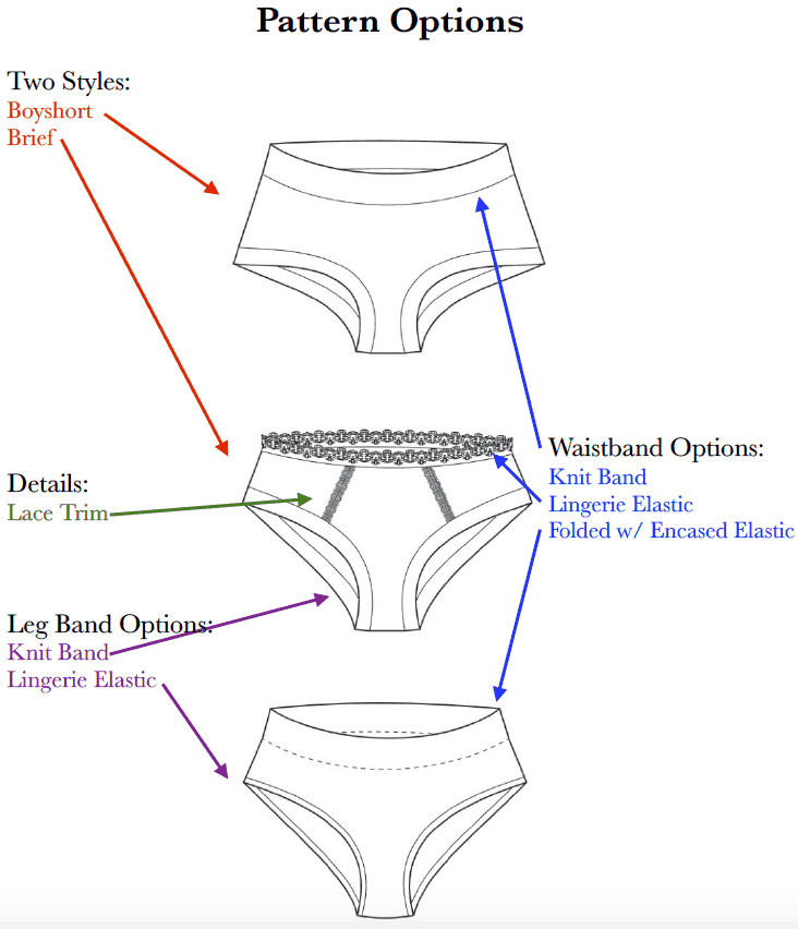 Big Girl Undies PDF Pattern 