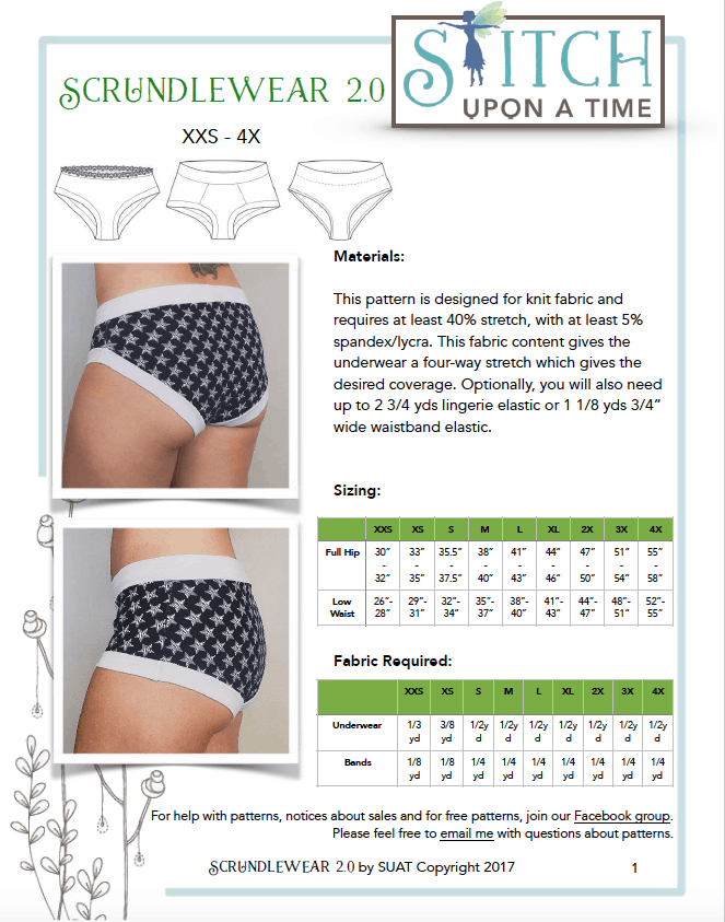 women's underwear sizes